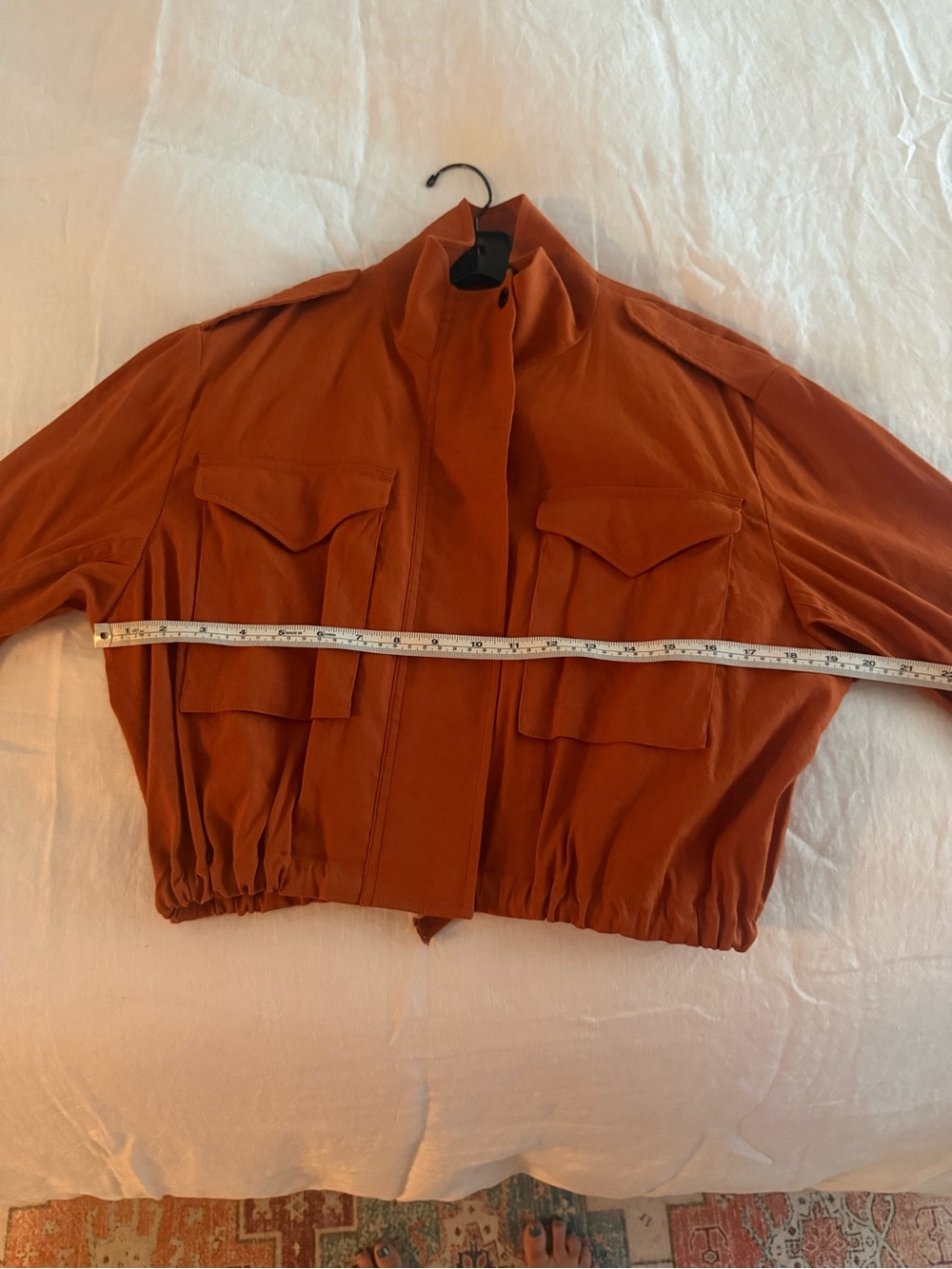 rag & bone Cropped Rust Utility Jacket - Picture 6 of 6